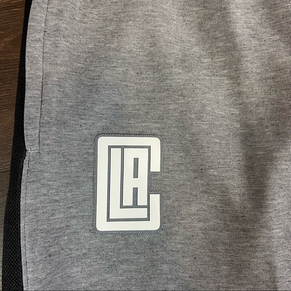 Nike NBA Los Angeles Clippers Men’s Gray Activewear Sweatpants Size 4XL-Tall NEW - Picture 3 of 9